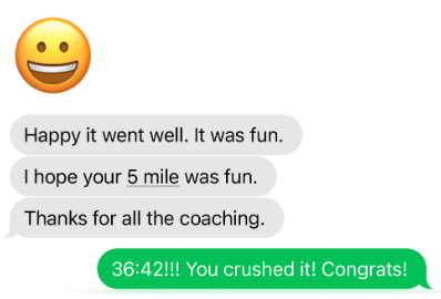 From "hadn't run in years" to running again