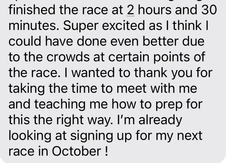 From shin pain to first half marathon